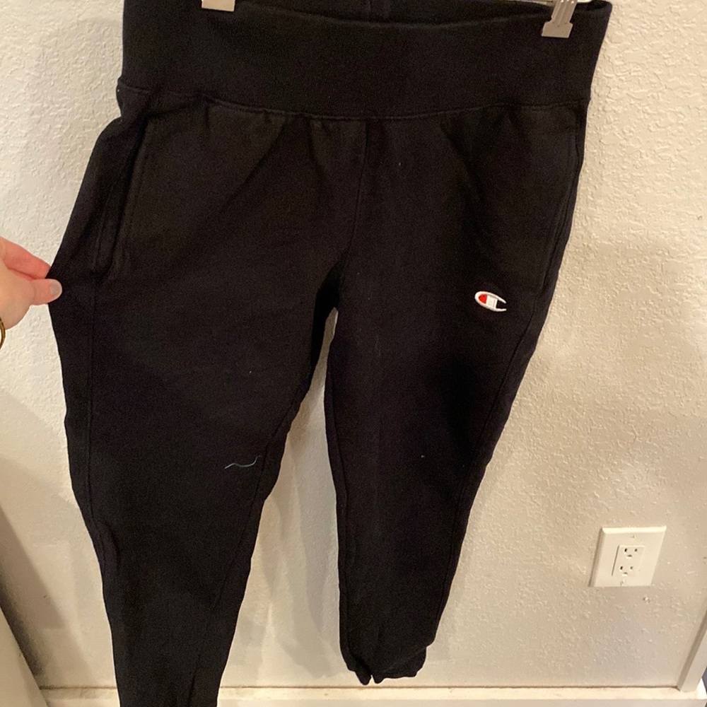 Black Champion Jogger Sweatpants